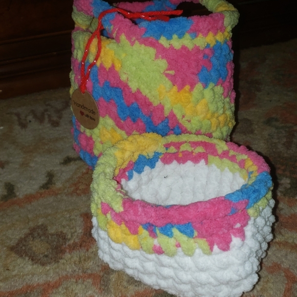 🧶Set of 2 Baskets - Picture 1 of 6